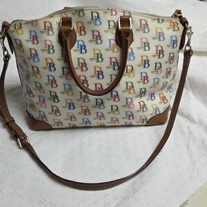 Dooney & Bourke Eva Collection Rainbow DB 1975 Rainbow Zipper Satchel